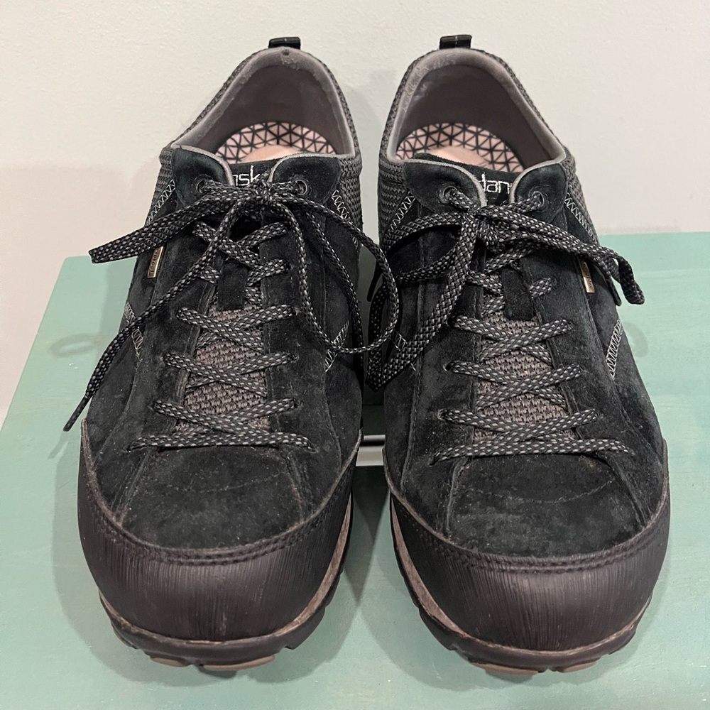 Dansko Paisley Black Suede Leather Walking Shoes Womens 41 wide (US 10.5) - Picture 3 of 11